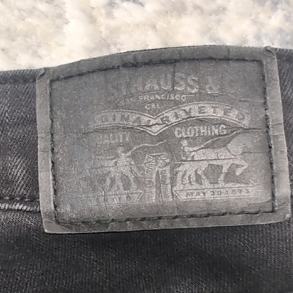 Levi’s 721 High Rise Skinny Jeans Women’s 27 Black Denim Stretch Classic Levi's - Picture 8 of 10